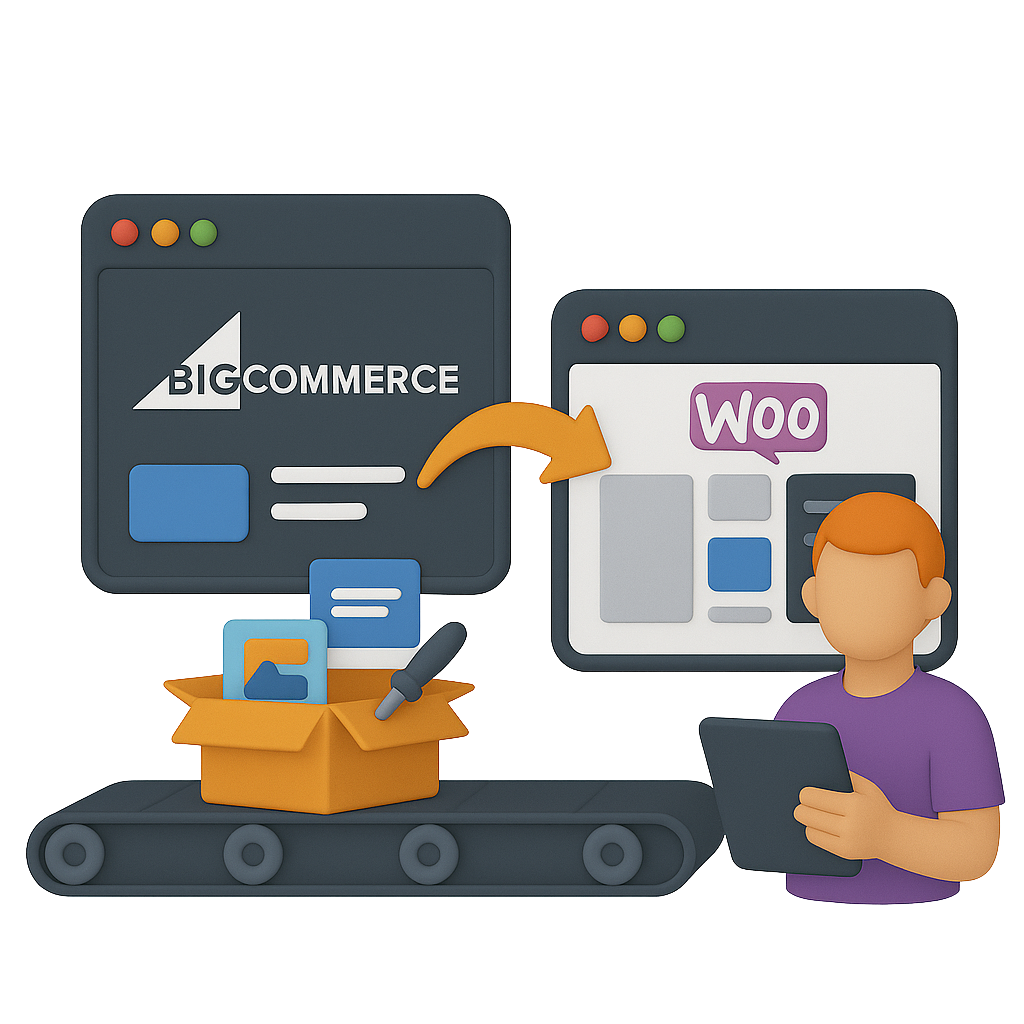 BigCommerce wird zu WooCommerce migriert