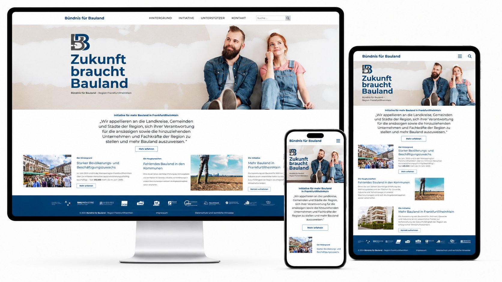 Bündnis für BaulandWordPress-Webseite der IHK Frankfurt am Main WordPress Website-Optimierung & Betreuung für Bauland-Frankfurt – Ein Projekt der IHK FFM