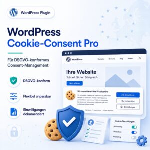 WordPress Cookie-Consent Pro<div class="ope-cart-description"><p><b>WordPress Cookie-Consent Pro ist ein professioneller Cookie-Consent-Manager für DSGVO-konformes Consent-Management: mit integriertem Cookie-Scanner, flexibler Verwaltung, dokumentierten Einwilligungen und fairem Lizenzmodell ohne teures Abo.</b></p>

<div class="module module-icon tb_d80m250 small icon_vertical">
 <div class="module-icon-item">
 <em class="tf_box" style="background-color:#4d7de1;color:#edf3ff">
 
 
 
 </em>
 <span>Cookie-Scanner inklusive</span>
 </div>

 <div class="module-icon-item">
 <em class="tf_box" style="background-color:#4d7de1;color:#edf3ff">
 
 
 
 </em>
 <span>DSGVO-konformes Consent-Management</span>
 </div>

 <div class="module-icon-item">
 <em class="tf_box" style="background-color:#4d7de1;color:#edf3ff">
 
 
 
 </em>
 <span>Einwilligungen dokumentiert</span>
 </div>

 <div class="module-icon-item">
 <em class="tf_box" style="background-color:#4d7de1;color:#edf3ff">
 
 
 
 </em>
 <span>Kein Abo – Upgrades nur 10 € pro Jahr</span>
 </div>
</div></div>