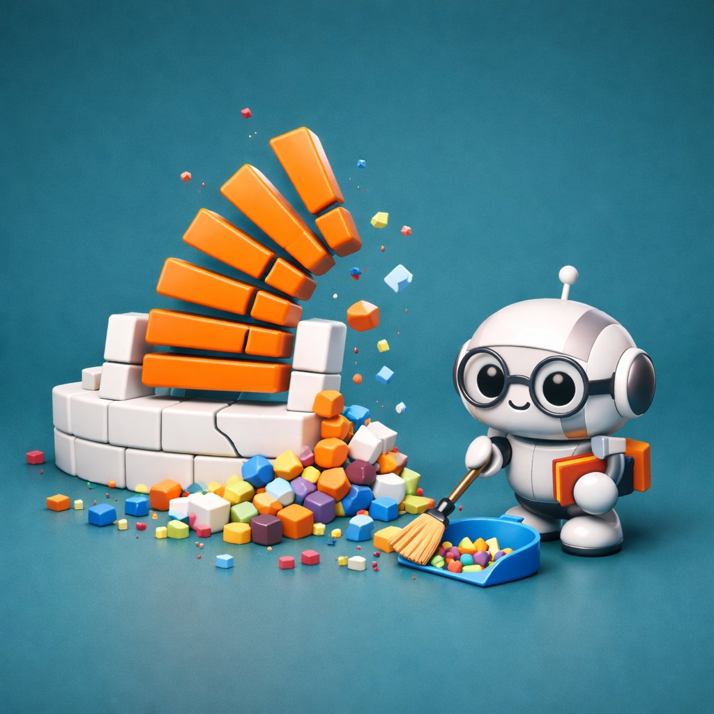 Der Tod von Stack Overflow und seine Folgen als 3D Modell illustriert_opt_comp