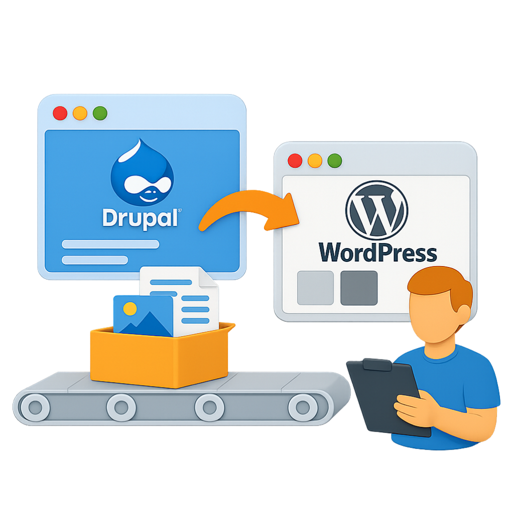 Drupal Migration zu WordPress