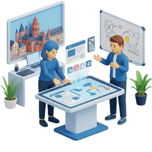 Illustration des Planungsprozesses in der Digitalagentur Mainz Illustration des Planungsprozesses in der Digitalagentur Mainz