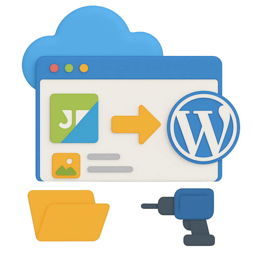 Jimdo Website Migration zu WordPress