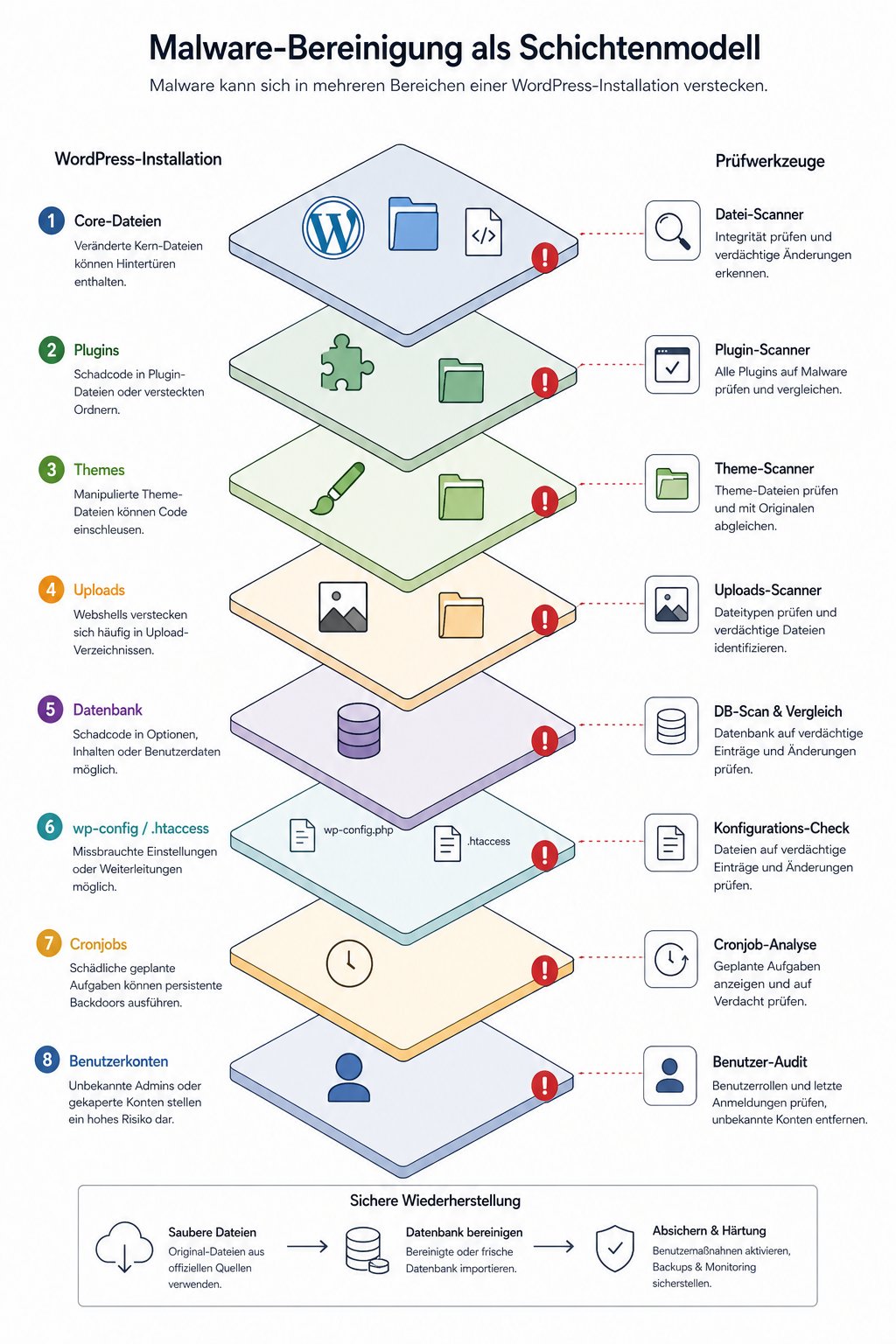 Malware-Bereinigung als Schichtenmodell