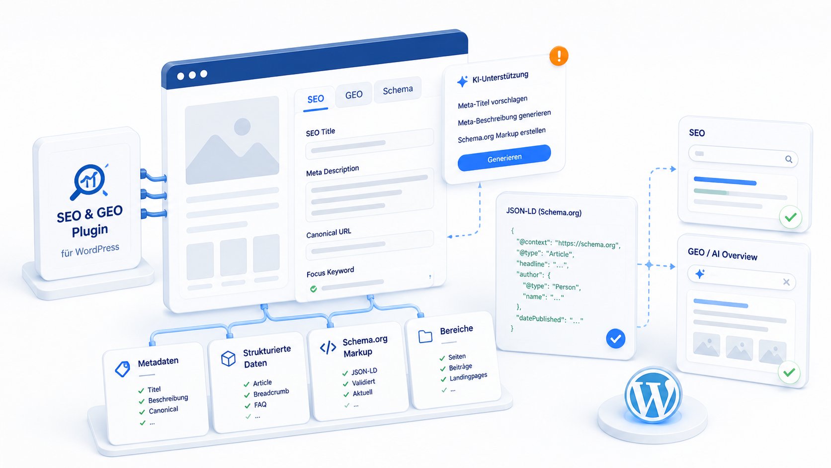 Meta- und Schema-Daten Steuerung in Professionellem WP-Umfeld