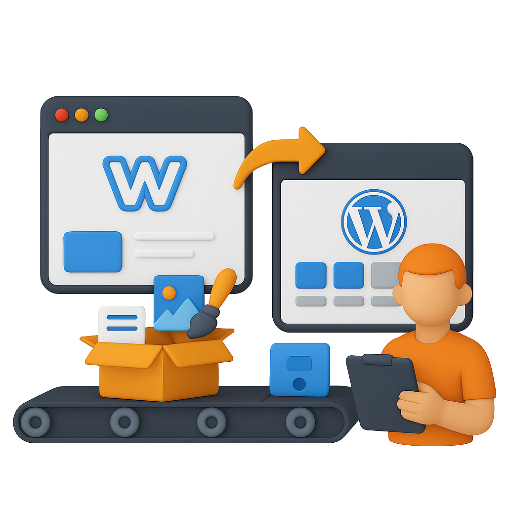 Migration einer Webseite von Viblina WordPress