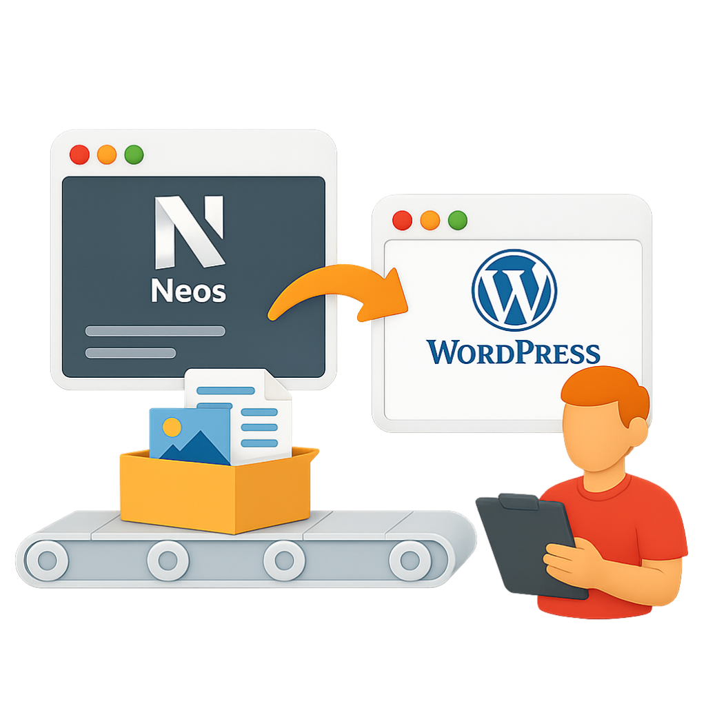 Migration von Neos zu WordPress