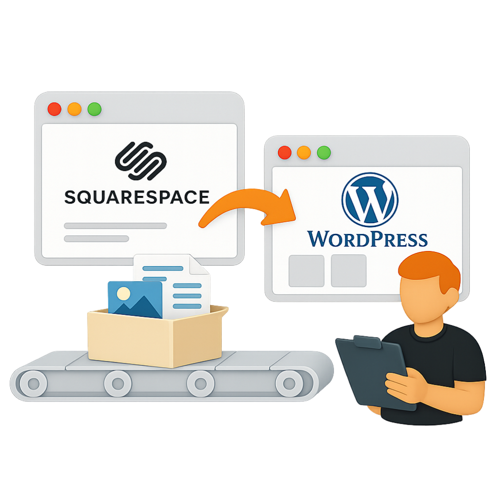 Migration von Squarespace zu WordPress