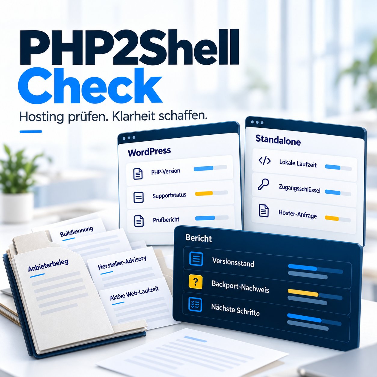 PHP2SHell Prüfung Check Tool Cover PHP2SHell Prüfung Check Tool Cover