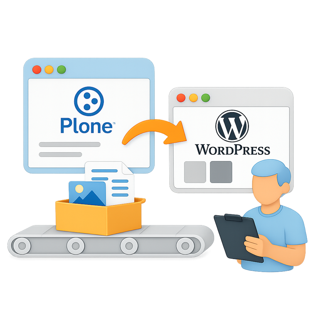 Plone Migration zu WordPress