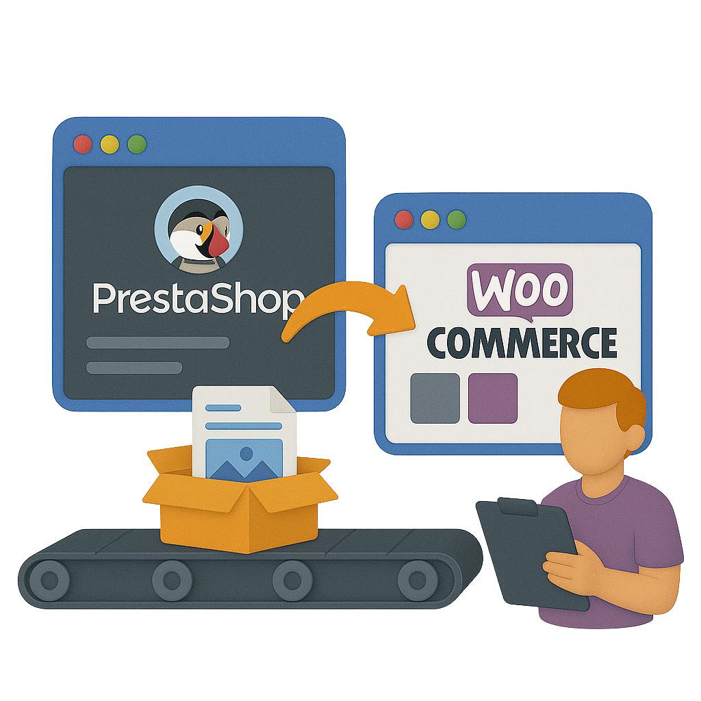 PrestaShop wird zu WooCommerce migriert