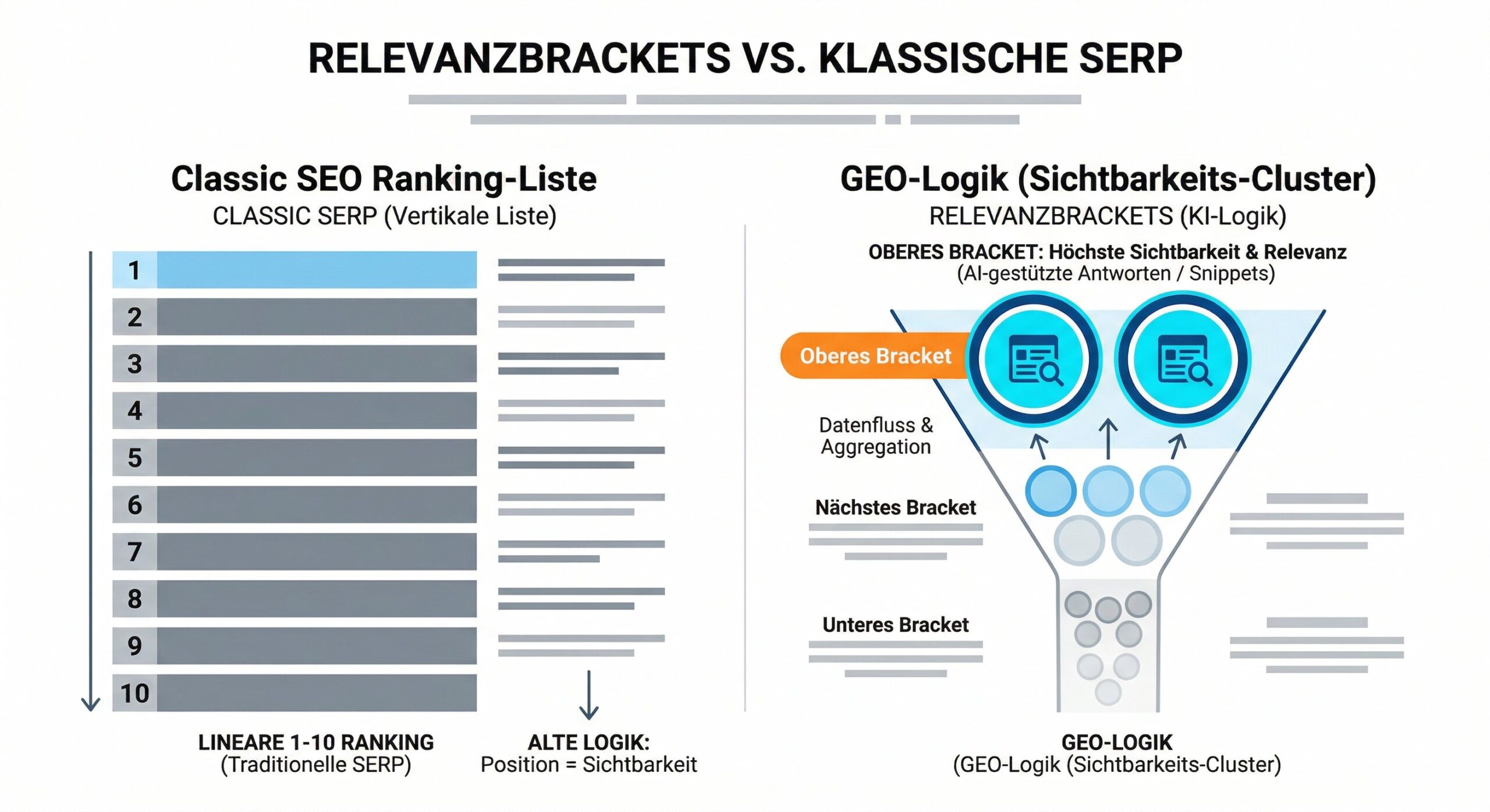 Relevanzbrackets vs Klassische SERP