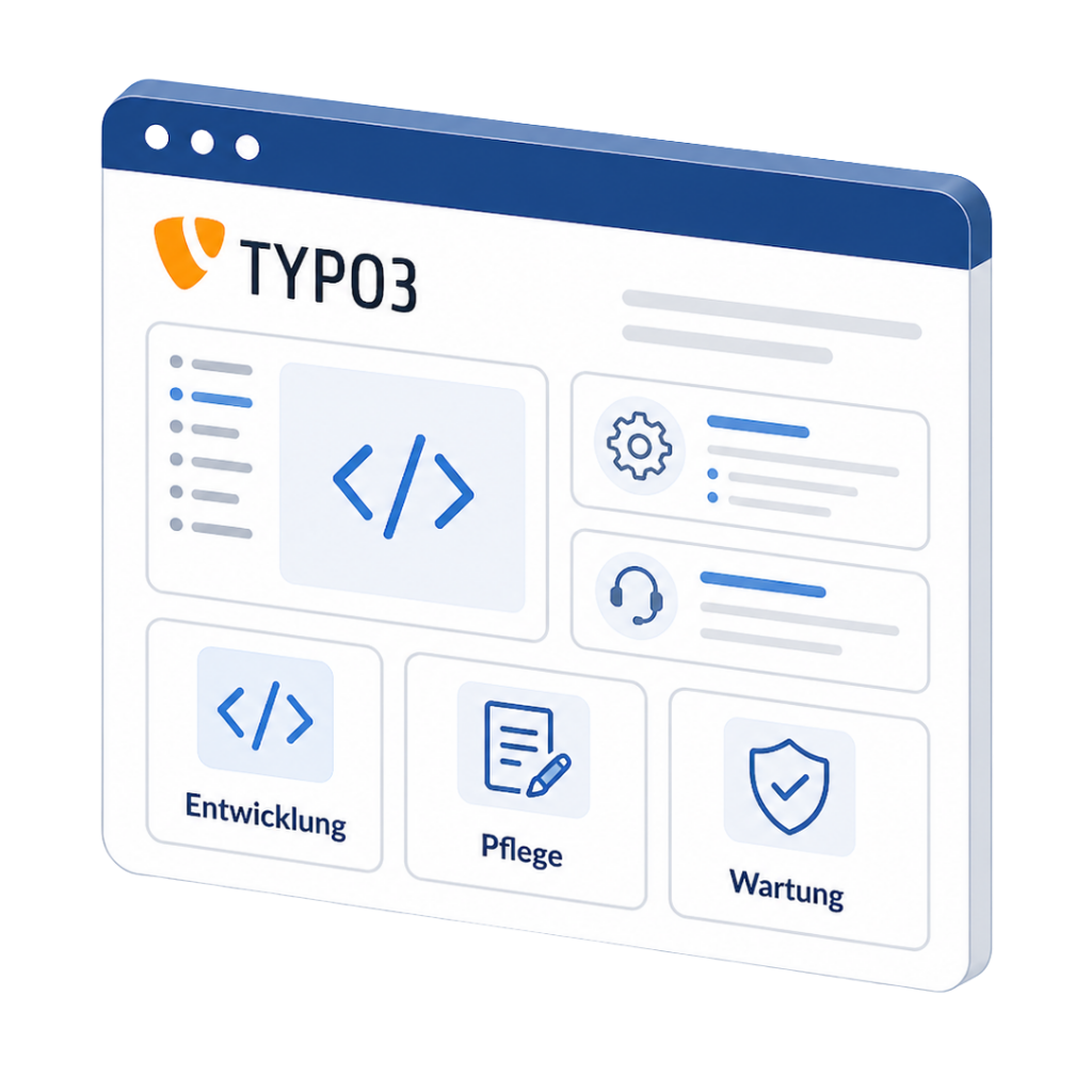 TYPO3 Entwicklung, Wartung, Pflege und Updates