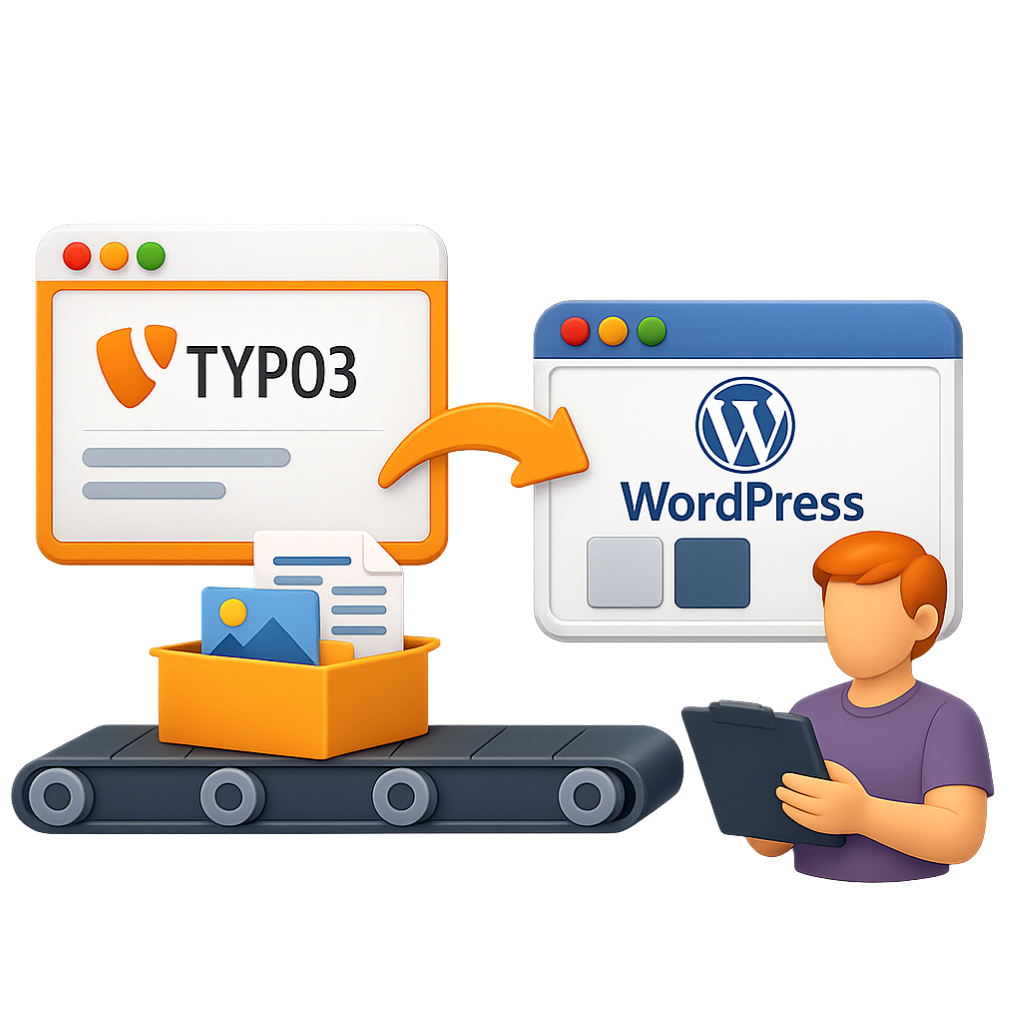 TYPO3 Migration zu Moderner WordPress Plattform