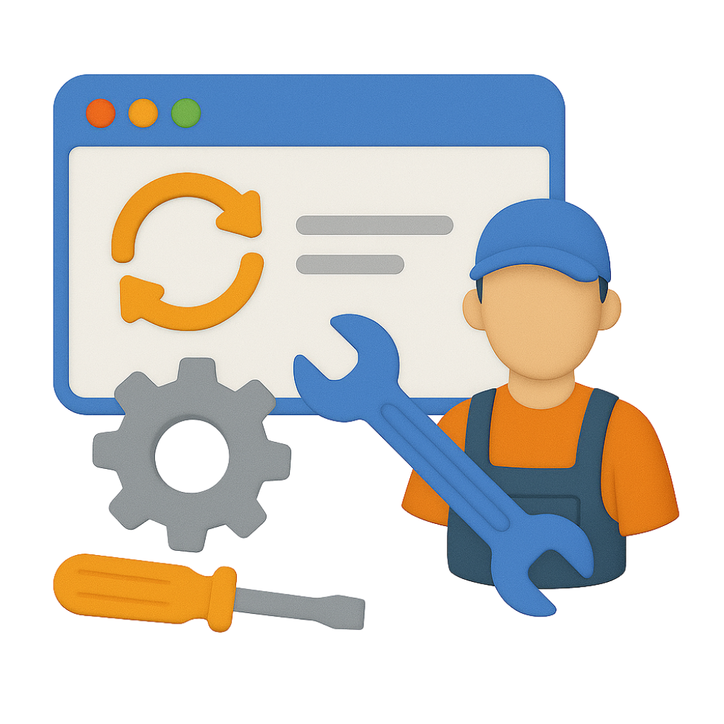 Technischer Support und Wartung von Webprojekten