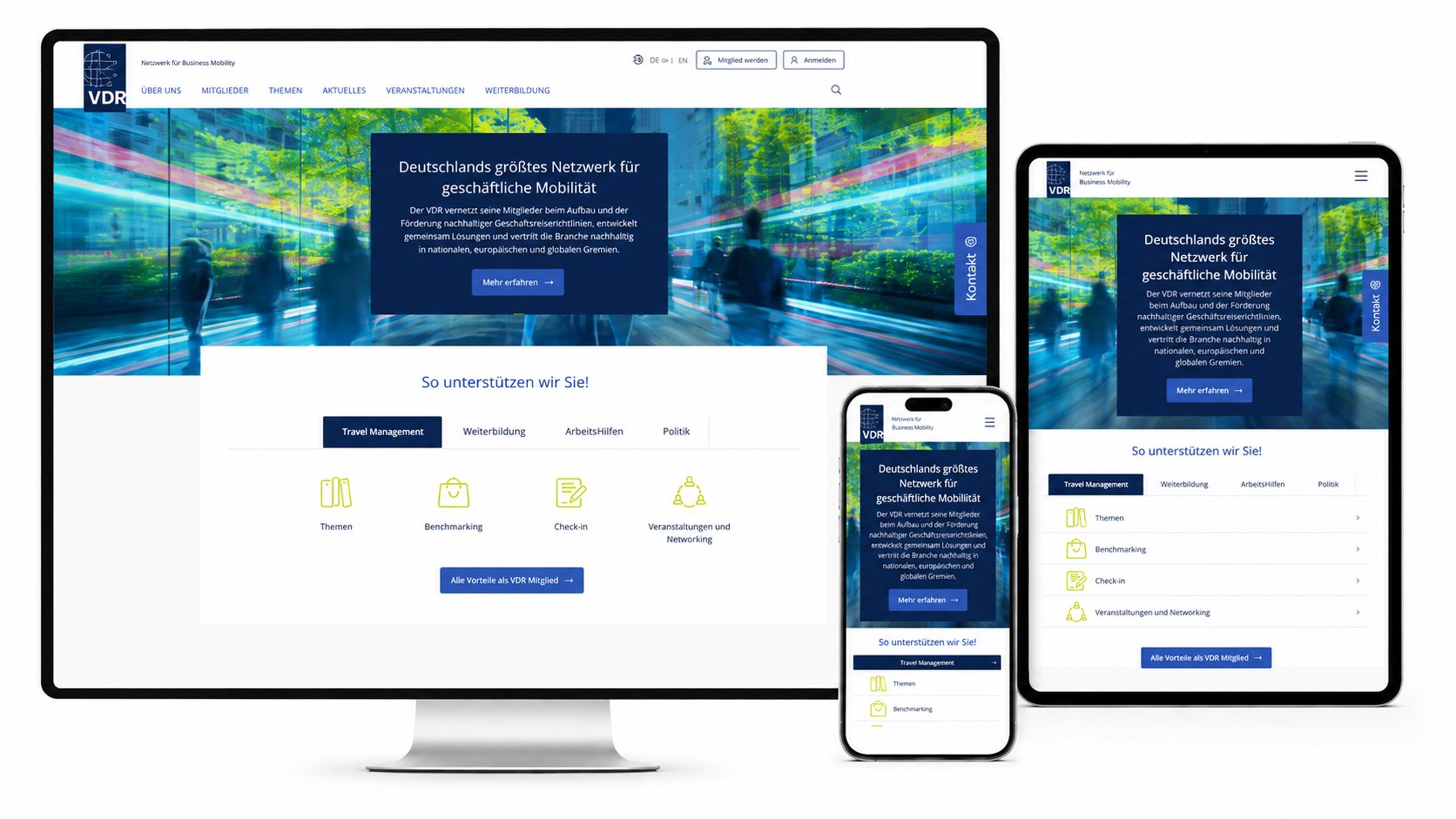 VDR-Service GmbH VDR ev TYPO3 Go Moddleware TYPO3 Extenstion-Entwicklung & Migration SalesForce Middleware für den Verband Deutsches Reisemanagement