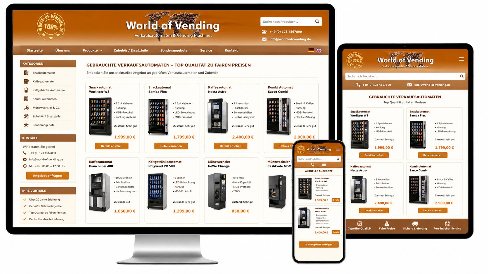 WoV Anpassungen PrestaShop PrestaShop Entwicklung für die World of Vending GmbH