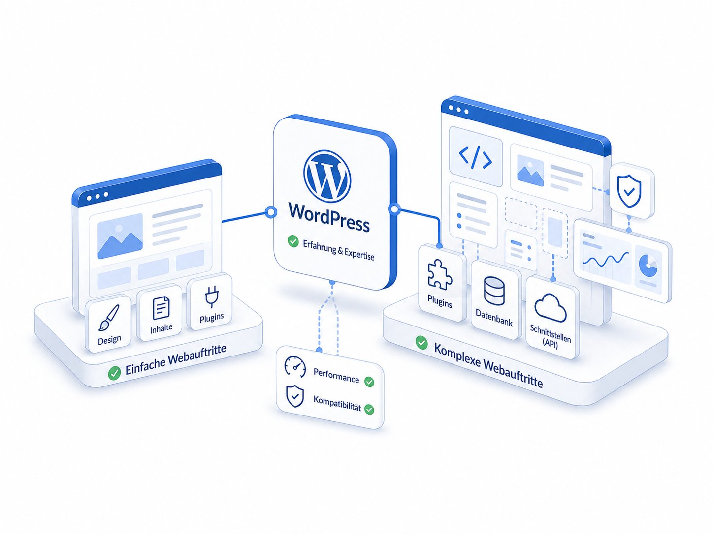 WordPress Entwicklung Wiesbaden mit individuellen Funktionen APIs und Schnittstellen