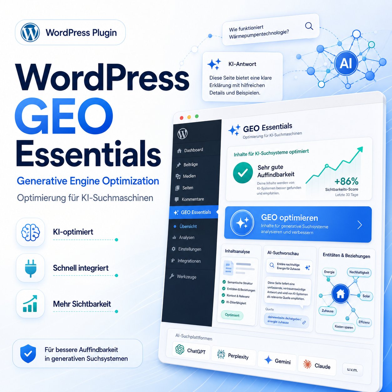 WordPress GEO-Essentials WordPress Plugin für KI-Optimierung