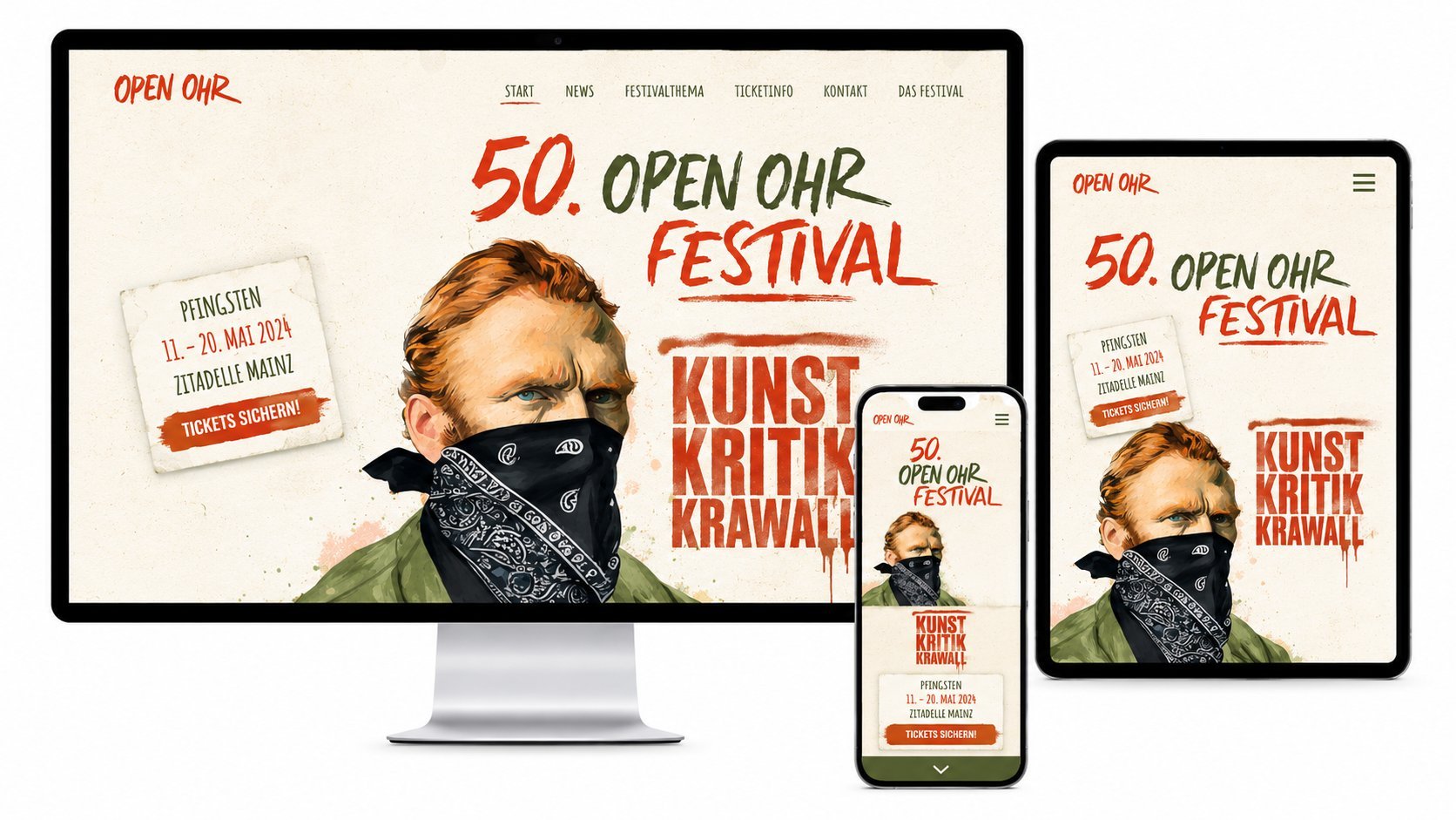 WordPress Website-Erstellung für das OPEN OHR Festival 2024